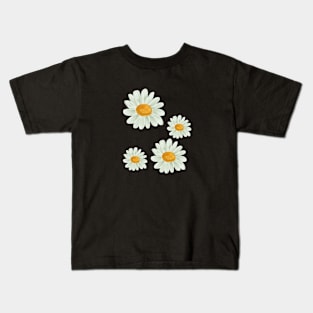 Daisies Minimalist Vintage Retro Positive Since Kids T-Shirt